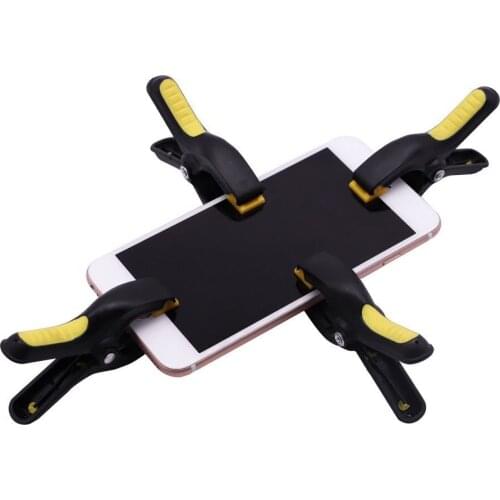 4pcs Cell Phone Screen Fixing Clips Mobile Phones Plier LCD Plastic Fixing Clamps Holding Repair Tool Kit For Phones And Tablets