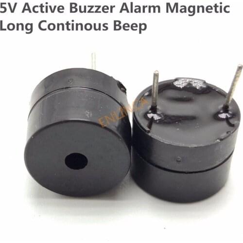 5pcs Original 5V Active Buzzer Alarm Magnetic Long Continous Beep Tone 12*9.5mm Sounder speaker SOT plastic tube length