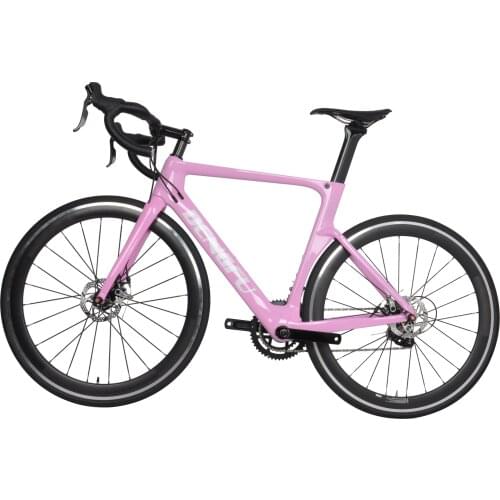 700x28C Alloy Wheels Road Bike Carbon Complete Disc Racing BicycleMade in China Frameset Pink bicicleta 29 Made in China