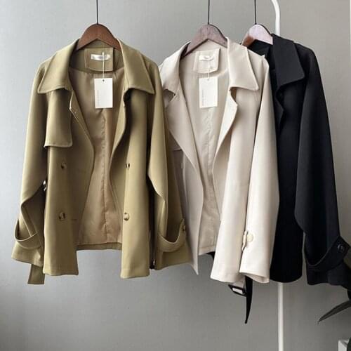 Женские короткие тренчи AINICECAI China At AliExpress