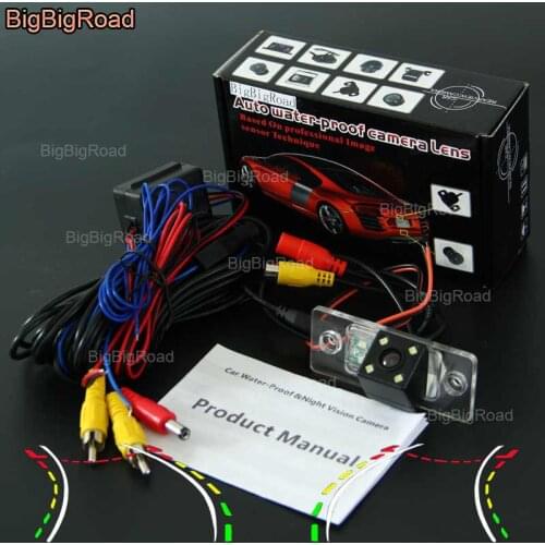 BigBigRoad Car Intelligent Track Rear View Camera For Volkswagen Touareg / Golf V / Passat B5 / Tiguan / Polo / Santana