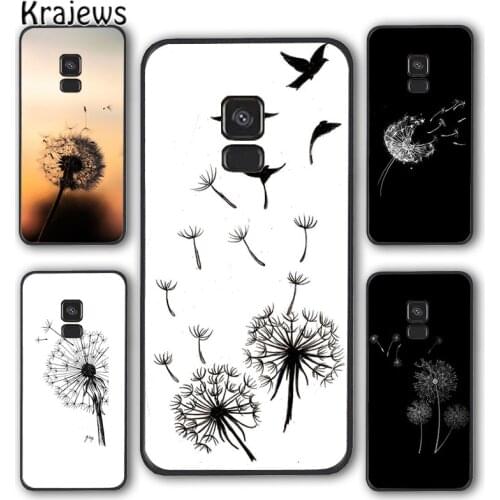 Krajews Dandelion Flower Flying Phone Case Cover For Samsung Galaxy S5 S6 S7 edge S8 S9 S10 E lite S20 plus ultra Note funda