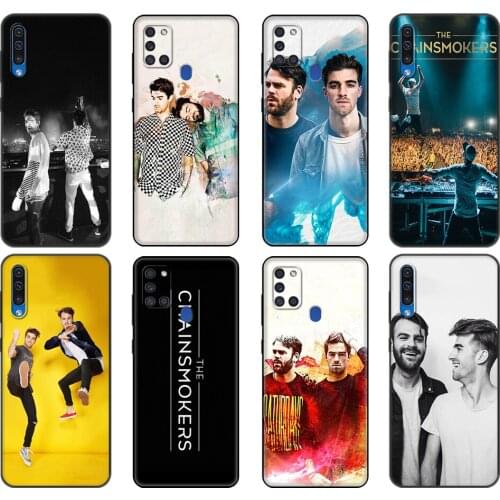 Black tpu Case For Samsung Galaxy A50 50S A30S A10 A01 A11 A21S A31 A41 A51 A71 M21 M30S S10 LITE Cover The Chainsmokers