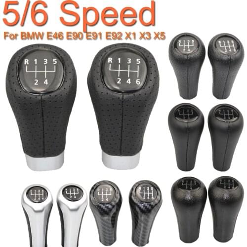 For BMW 1 3 5 6 Series 5/6 Speed Car Gear Shift Knob Shifter Lever Headball E30 E32 E34 E36 E38 E39 E46 E53 E60 E83 E84 E87 E90