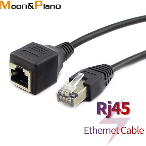 Ethernet Cable RJ45 Male to Female for PC Computer Laptop Router RJ 45 Black Network Cables 0.3m 0.6m 1m 1.5m Cord