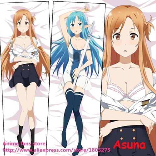 Hentai Sexy Japanese AnimeGun Gale Online SAO GGO Asuna Cute Pillowcase Pillow Case Cover decorative Hugging Body