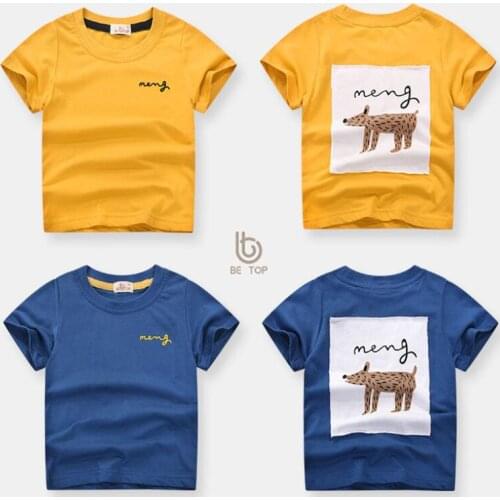 Summer clothes for baby boys T-shirt 1-9T kids cotton Tees children shirt pullover toddler clothes baby sport Tops high quality