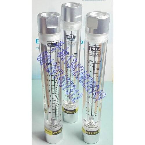 LZM-15G pipeline type water meter 0.5-5GPM 2-18LPM 4 aluminum joint internal thread