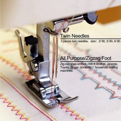 MLGB Sewing Machine Presser Feet Sewing Machine Walking Kit Foot Household Sewing Machine Accessories Sewing Double Needles