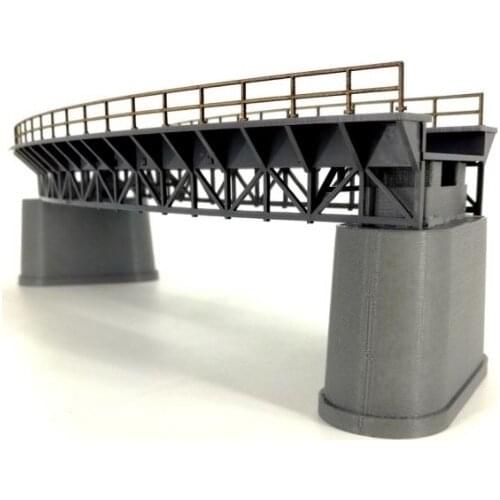 1/87 Model Train ho scale diy Curved Railway Bridge Building Sand Table Model Materials Free Shipping