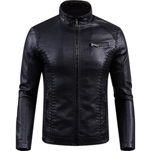 New Winter PU Leather Jacket men leather Jackets Furcoat mens leather Motorcycle jackets and coats jaqueta de couro Wholesale