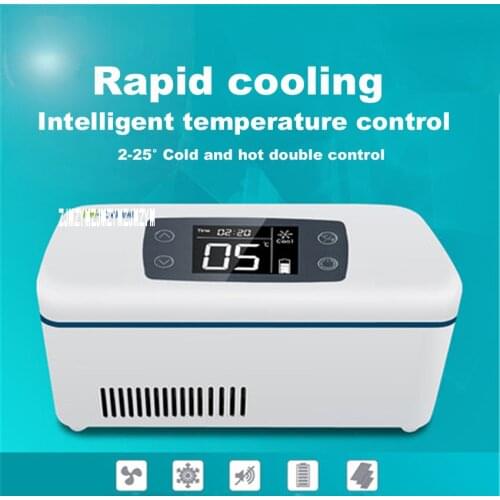 Running external Mini Fridge Portable Blood Insulin Vaccine Interferon Cooler Box Drug Reefer Portable cold storage box