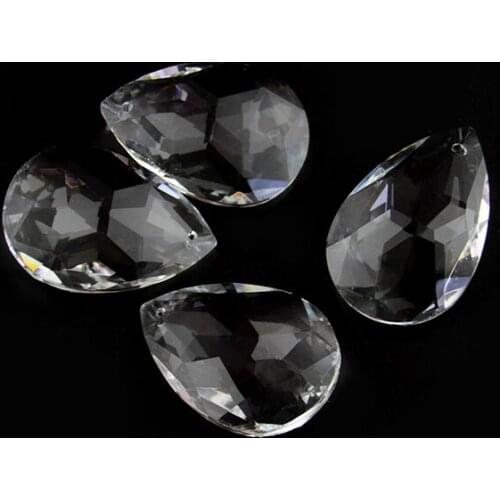 Clear Color 1pc 38mm/50mm Crystal Chandelier Parts Pendant For DIY Glass Curtain Strand And Wedding Supplies