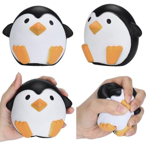 DROPSHIPPING 11.5CM Squishy Penguins Slow Rising Scented Fun Cartoon Animal Toys Stress Anxiety Toy for Child Adult Phone Straps