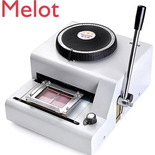 Manual PVC card embossing coding machine VIP magnetic card engraving machine