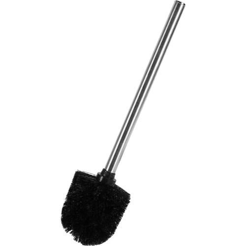 Toiletborstel Home WC Bathroom Toilet Cleaning Brush Black Round Head Stainless Steel Metal Handle Cleaning Tools