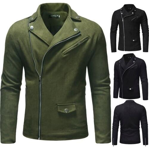 High quality foreign trade mens multi-zip zippered mens casual jacket mens coats and jackets mens jackets 2018