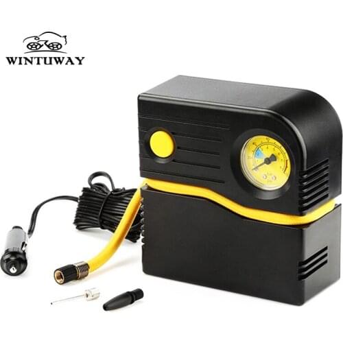 WINTUWAY Mini Portable 12V Air Compressor Car Auto Tyre Pump Tire Inflatable Pump Auto Car SUV Tire Pump B-LD-1608