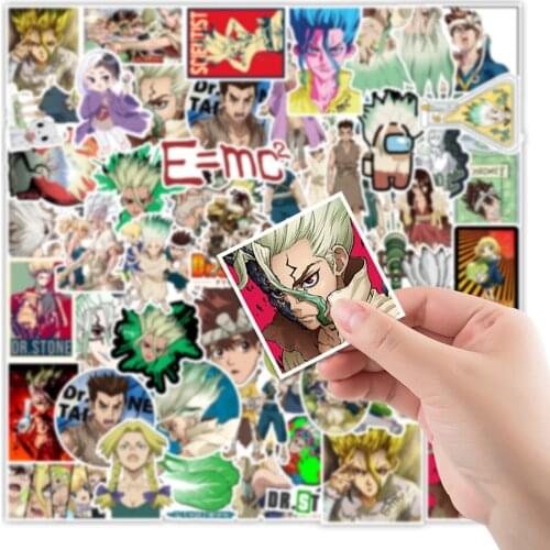 10/50Pcs Dr.STONE Stickers Graffiti Decals Waterproof Skateboard Sticker For Laptop Suitcase Luggage DIY Cars Decoration Toys