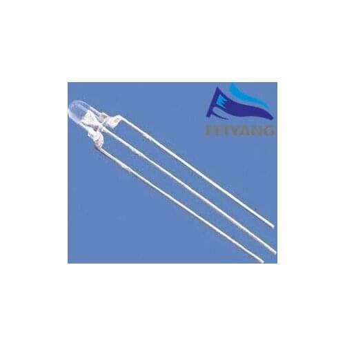 100pcs Water Clear bicolor 3mm led diode red@warm white color Transparents bi-color red/Warm white Round COMMON ANODE/CATHODE