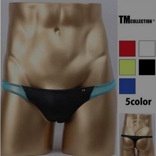 2016 TM New Mens Sexy Underwear Thongs Mens Thongs Shorts Gay Penis Pouch High Quality Man Lylon