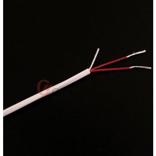 3*7*0.15mm High Quality PT100 PTFE Insulated Three-Core Silver-Plated White Fine Thermocouple Wire