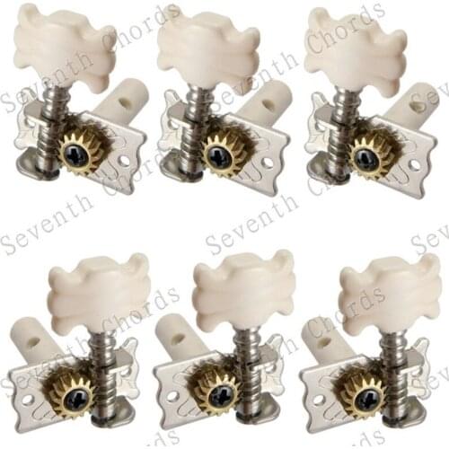 3R3L/set Acoustic Folk Classical Guitar Tuning Pegs Keys Machine Heads Tuners flower shaped button guitar accessories parts