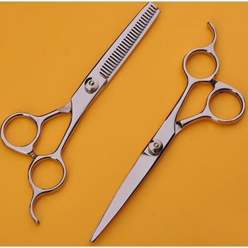 AHUAPET Dog Grooming Kit Scissors Curved Scissors Pet Grooming Thinning Shears Dog 6.0 inch professional Stainless Steel Pet E