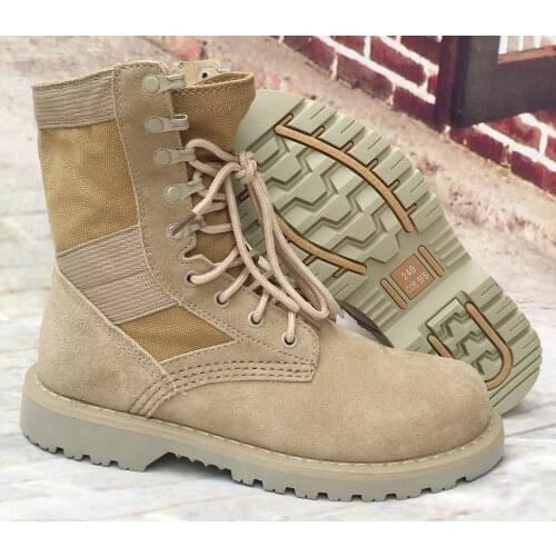 Genuine military lovers high help male boots head layer leather desert work autumn and winter leather Martin boots