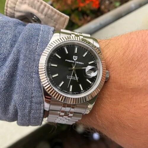 Mens Watches 2021 New Top Luxury Brand PAGANI Design Fashion Automatic Mechanical Steel Watch Men Military Sport Wristwatch+box