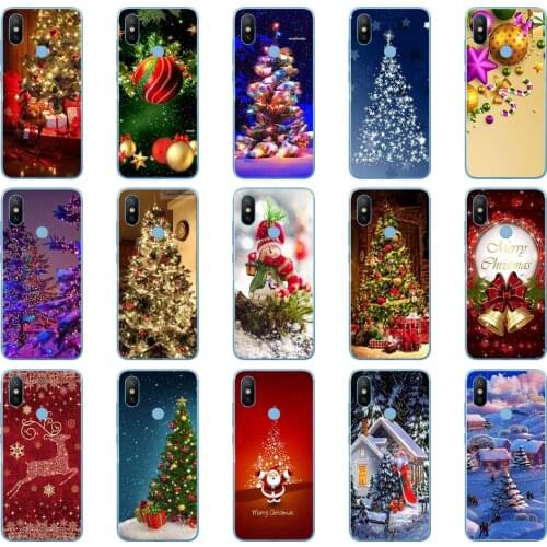 302DD Merry Christmas Soft Silicone Cover Case for Xiaomi Redmi 6 6a mi 8 a2 lite note 5 6 pro 7 case