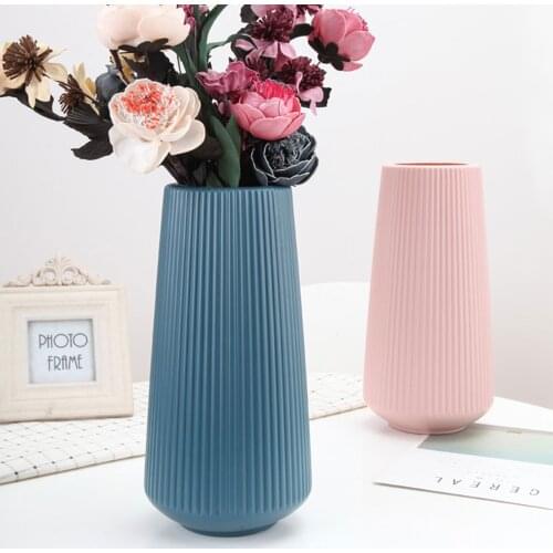 Flowerpot Flower Basket Plastic Vase Flower Pot Bottle Arrangement Container Nordic Decorative Plastic Vase Home Decoration 2021