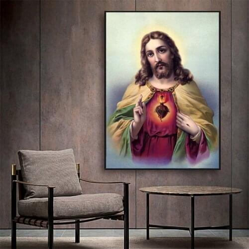 Jesus God Charity Is The Pure Love of Christ Canvas Painting Posters and Prints Wall Picture for Living Room Home Decor Unframed