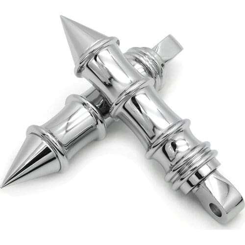 For Suzuki Intruder 1400 Boulevard S83 Marauder 800 Spike Passenger Foot Pegs chromed Aftermarket free shipping motorcycle parts