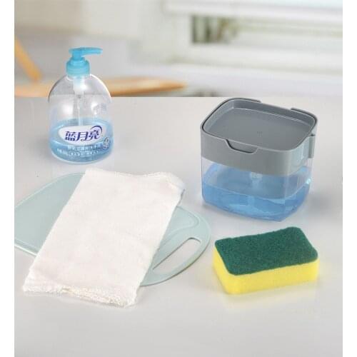 Kitchen Brush Cleaning Semen Box Automatic Adder Press Automatic Liquid Out Of The Box Cleaning Cloth Washing Soap Box