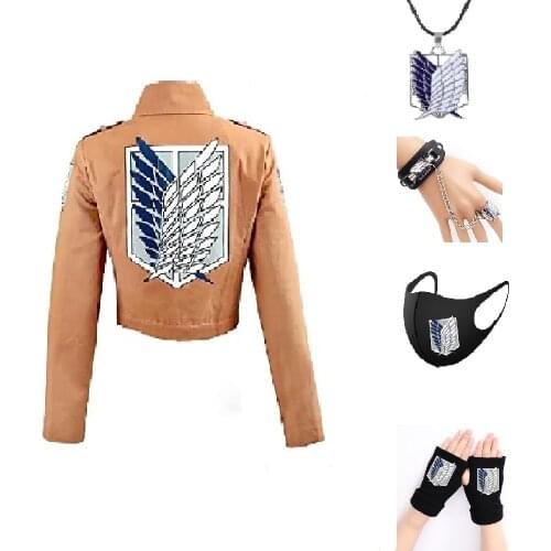 Attack on Titan Jacket Shingeki no Kyojin jacket Legion Cosplay Costume Jacket Coat Any Size High Quality Eren Levi