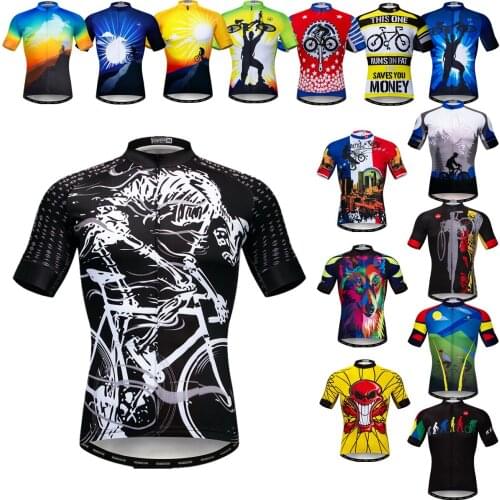 Mens Cycling Clothing 2021 Short Sleeve Ropa Ciclismo Summer Cycling Jersey Bike Jersey Uniform Cycling Shirts