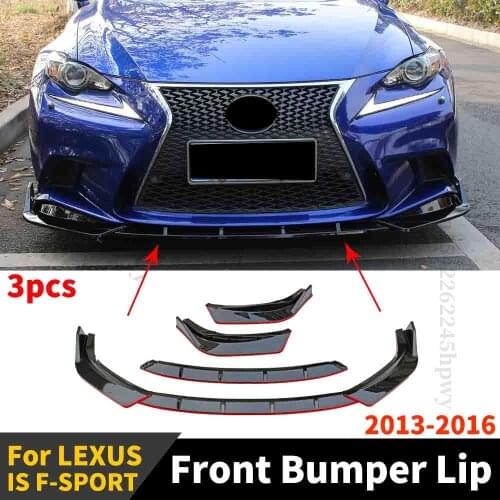 Front Bumper Lip Chin Spoiler Deflector Protector Guard Decoration Tuning High Quality For Lexus IS F-SPORT 2013 2014 2015 2016