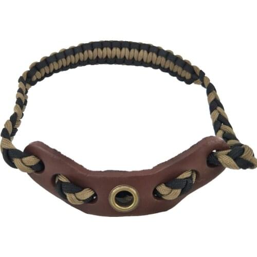 Free Shipping, 1 pcs Archery Compound Bow Adjustable Braided Nylon Cord Bow Wrist Sling Strap for Hunting Shooting Accessories