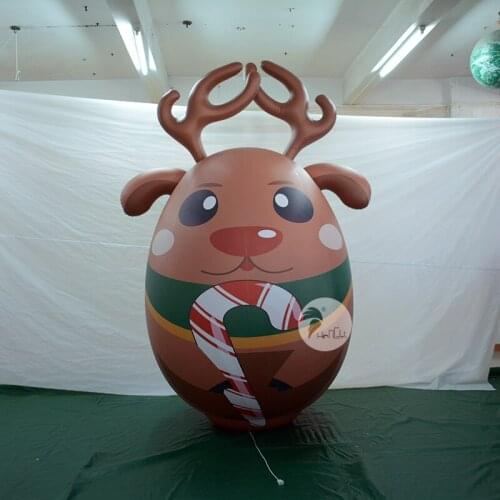 Christmas Supplies PVC Inflatable Christmas Tumbler Airtight Inflatable Cartoon