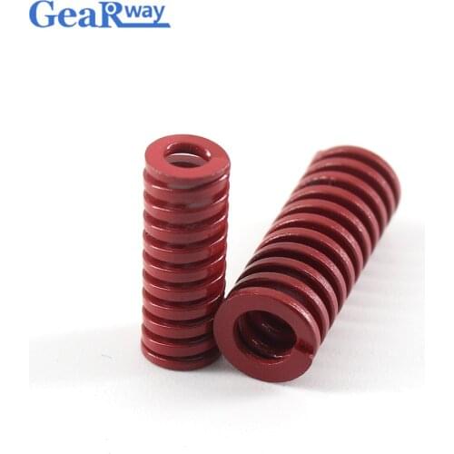 Gearway Red Die Spring Long 38% Compression Ratio Mold Spring TM18x60/18x65/18x70/18x95/18x100mm Mould Die Compression Spring
