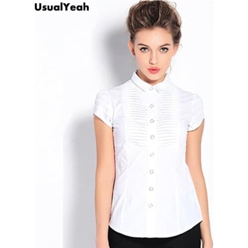 Женские рубашки с коротким рукавом USUALYEAH China At AliExpress