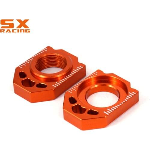 Motorcycle CNC Rear Chain Adjuster Axle Block For KTM SX SXF XC XCF 125-450 2013 2014 2015 2016 TC125 FC250 FC350 FC450 2016