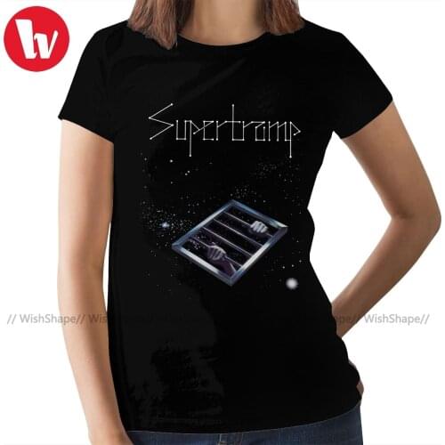 Hard Rock T-Shirt Supertramp T Shirt Casual O Neck Women tshirt Cotton Short Sleeve Kawaii Ladies Tee Shirt