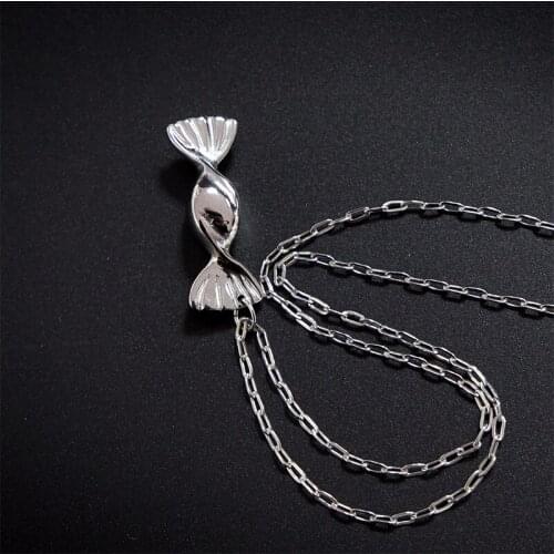 Womens necklace on neck pendant candy stainless steel hip hop necklaces fashion gold chain necklace jewellery 2020 wholesale