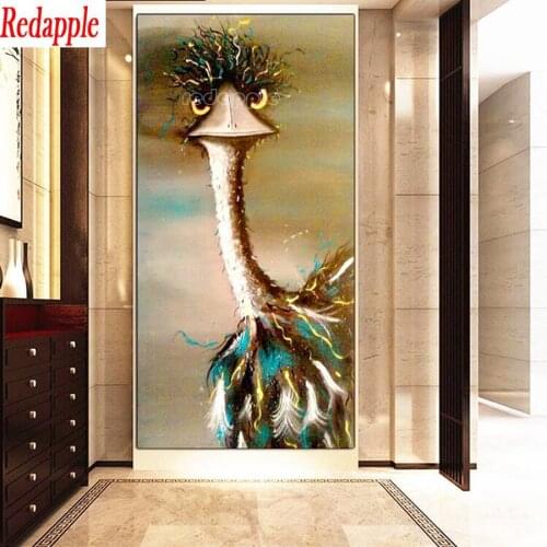 Animal Ostrich Diamond Painting Cross Stitch Pattern Full square round Diamond Embroidery 5 D DIY Diamond Mosaic puzzle Decor