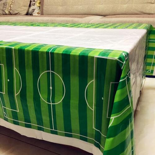 1pcs Football Soccer Theme Plastics Tablecloths Kids Baby Shower Happy Birthday For Boy Girl Gift Party Decoration Supplies