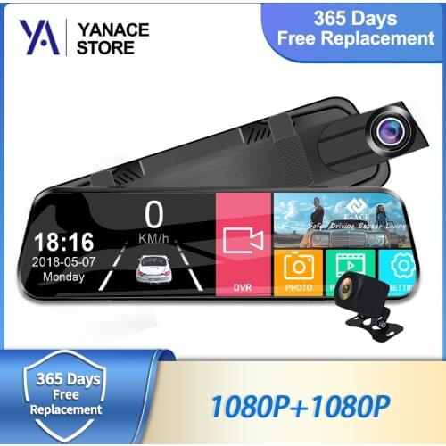 Dropshipping 10 Inch Car Dvr 1080P Stream Media Rear View Mirror Camera Night Vision Support Dual Dashcam GPS Car Video Recorder