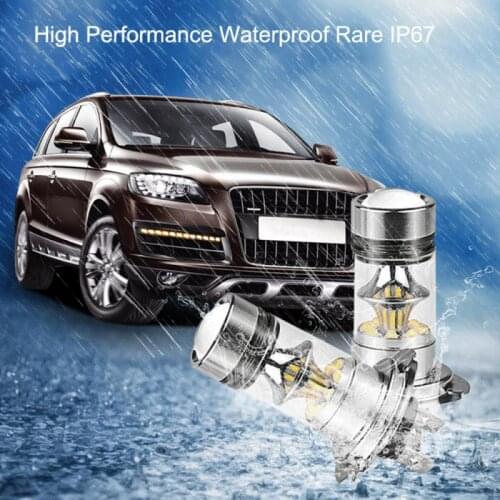 2Pcs H7 LED Bulb Car Fog Lights 12V 6000K White 20 3030SMD Super Bright Driving Running Lamp Auto Led H7 Light Bulbs