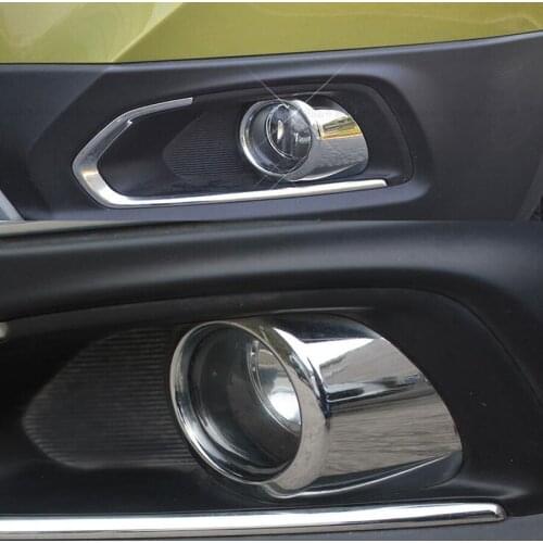 2Pcs/set Auto Car Chrome ABS Front Fog Light Lamp Trim Car-covers Sequins For Suzuki SX4 S.cross 2014-2016 Chromium Styling